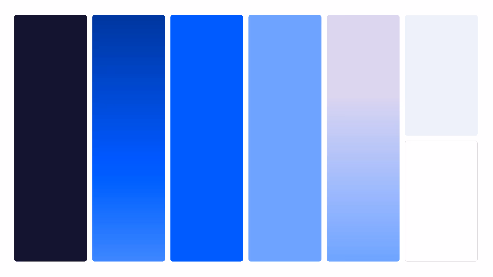 Primary and secondary color palette developed for Xenith visual identity
