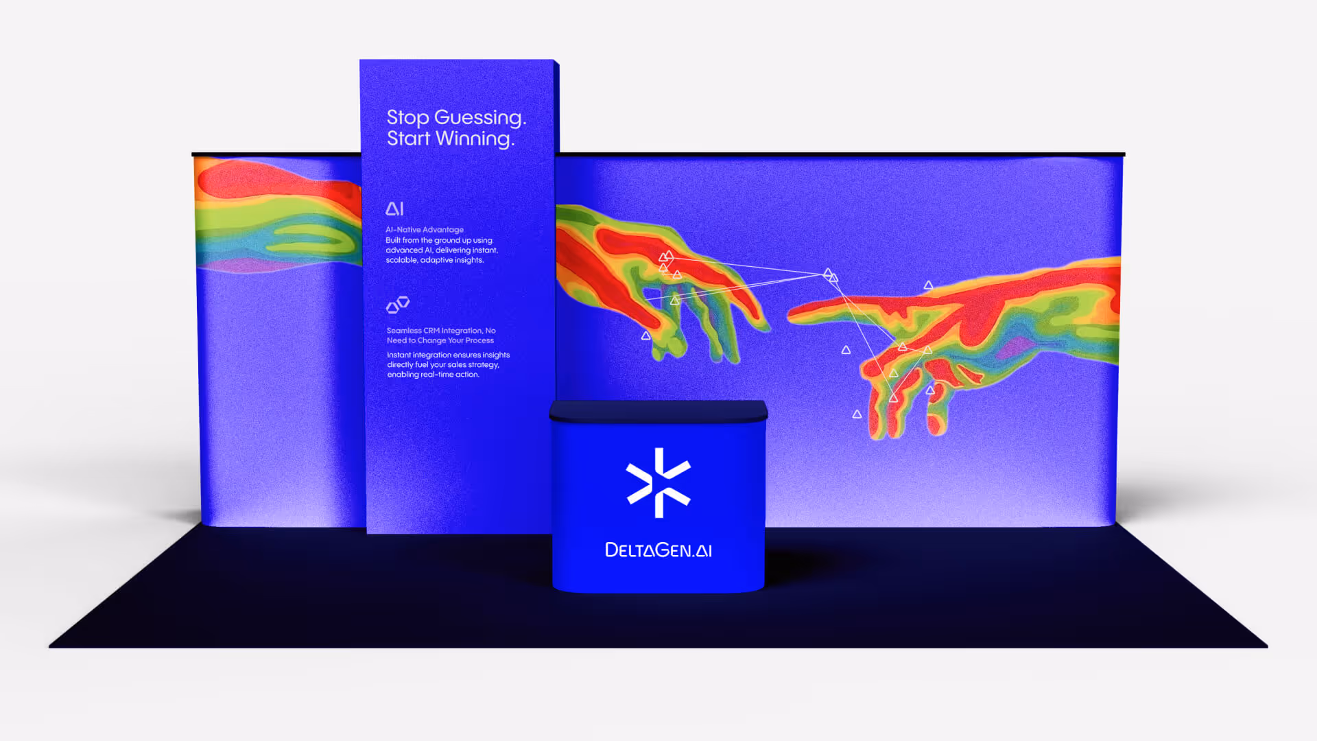 Exhibition stand branded for DeltaGen.ai