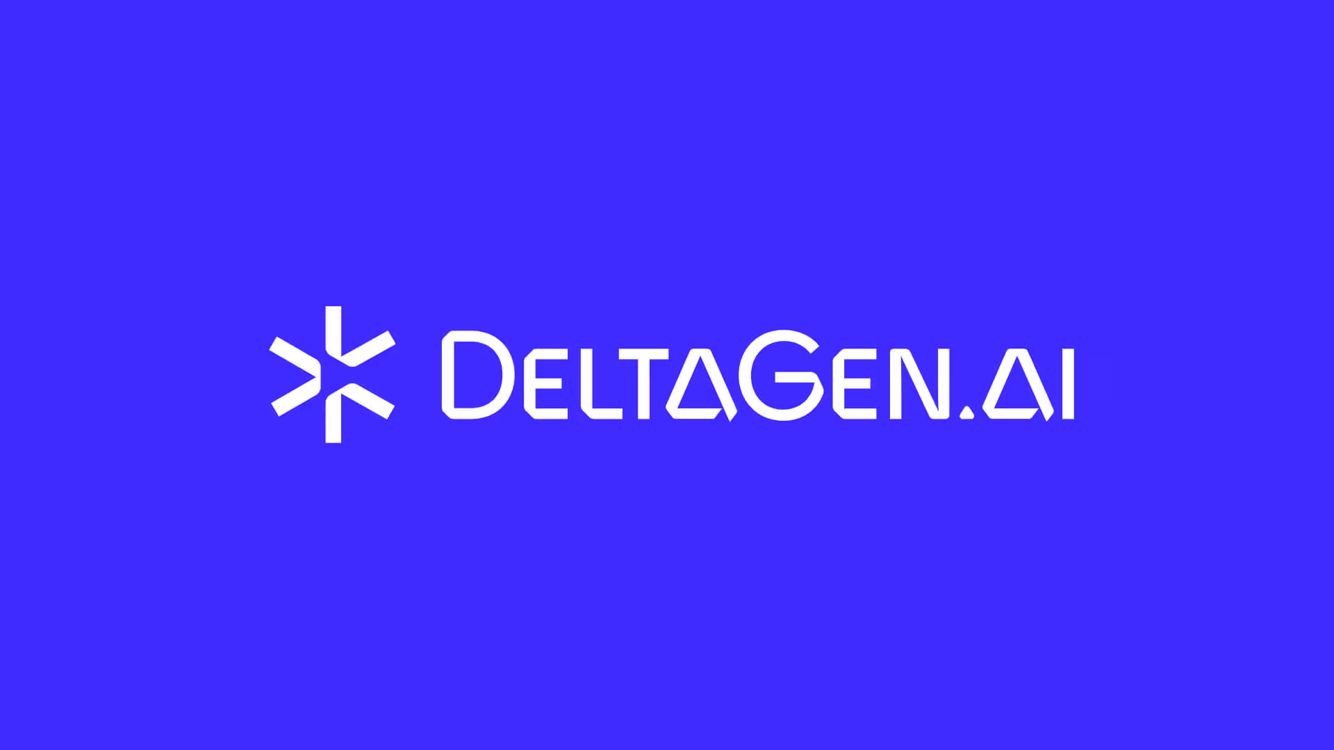 Logo DeltaGen formed by three converging arrows in a triangular delta shape