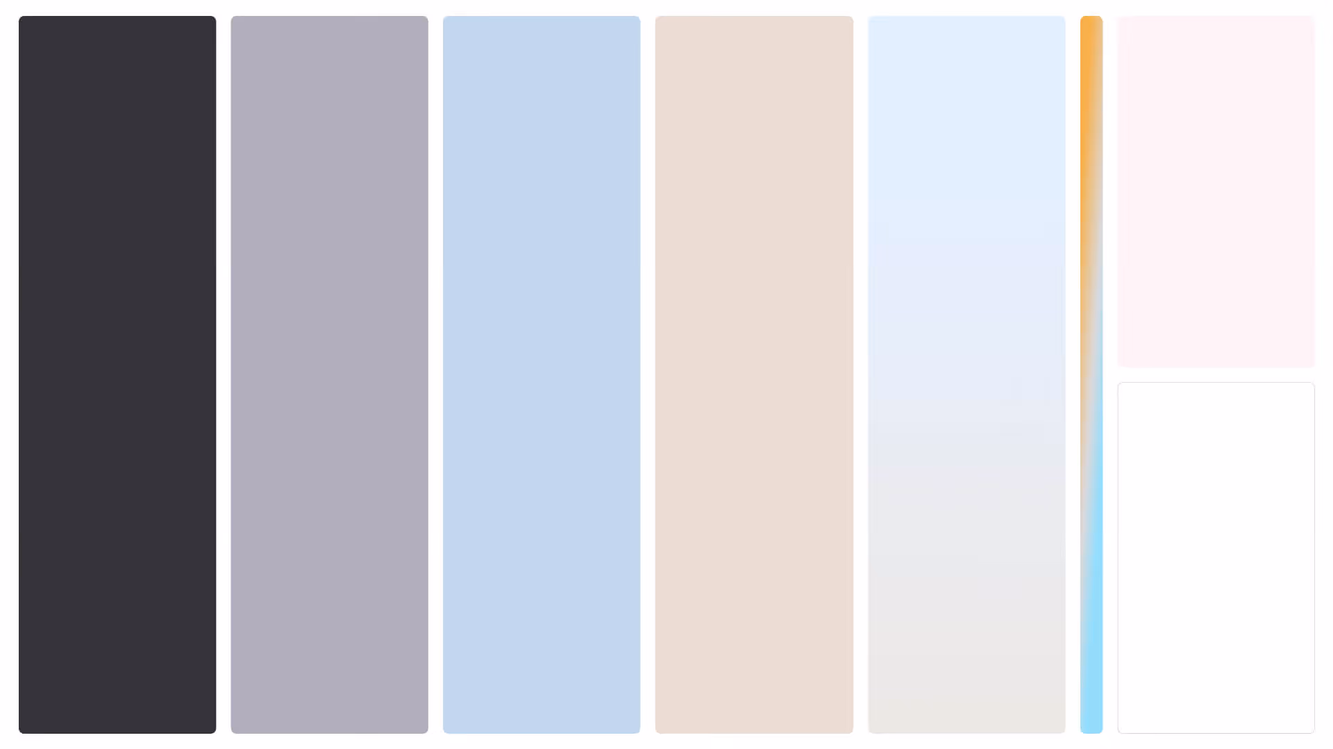 Color palette options for startup branding
