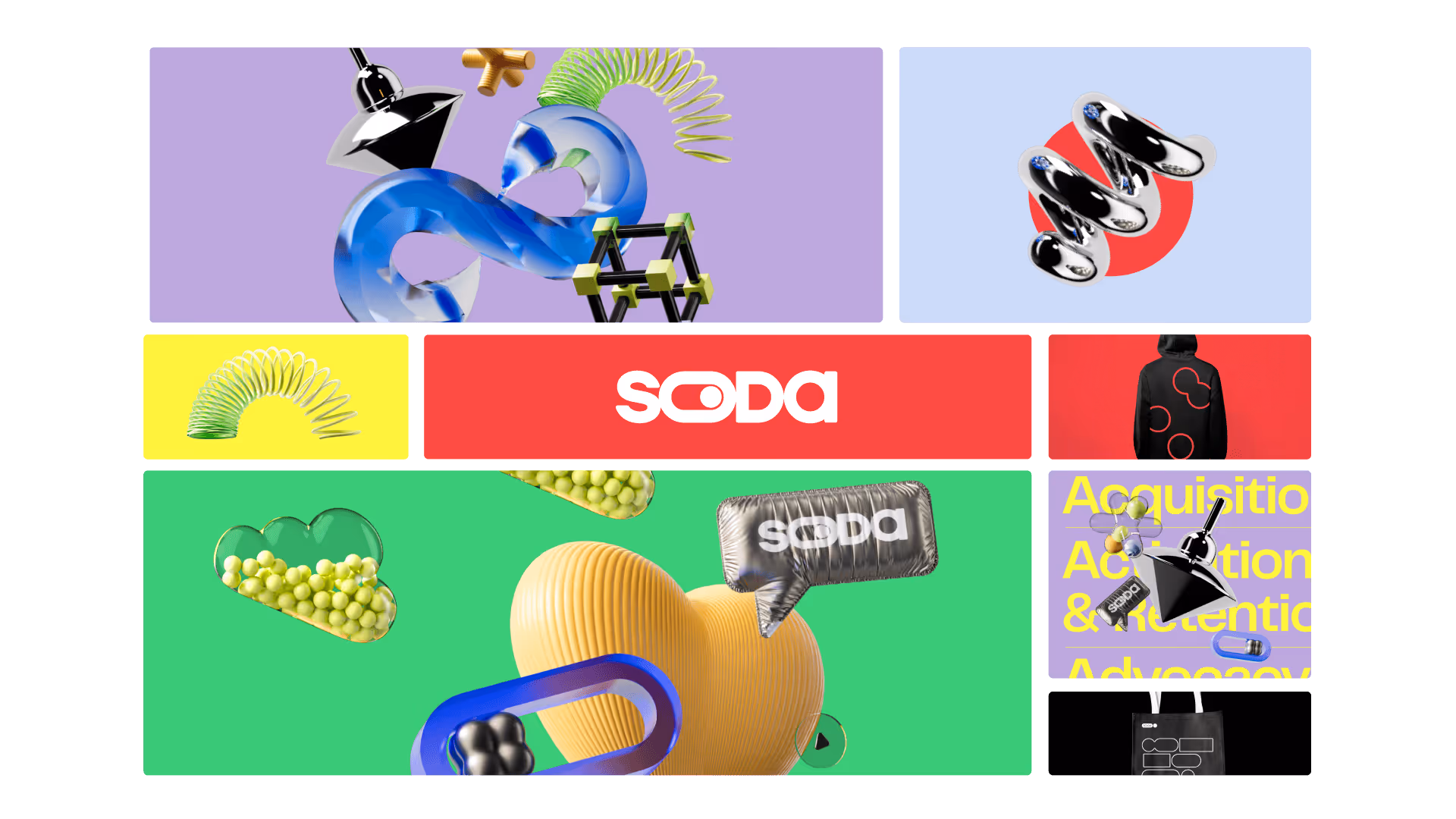 3D Illustrations from Branding Agency