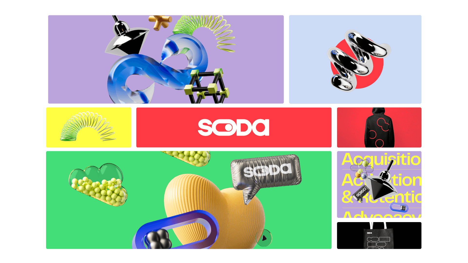 3D Illustrations from Branding Agency