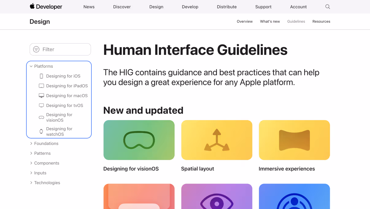 Apple Human Interface Guidelines