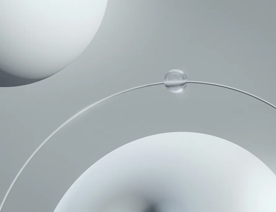 White spheres and a thin ring