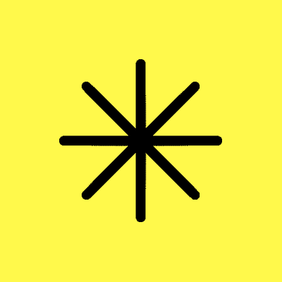 Metabrand star mark on yellow