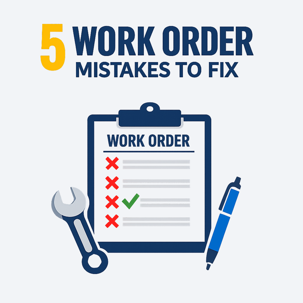 Common work order mistakes