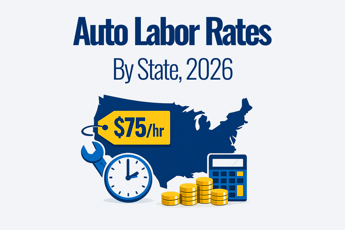 Auto labor rates by state 2026