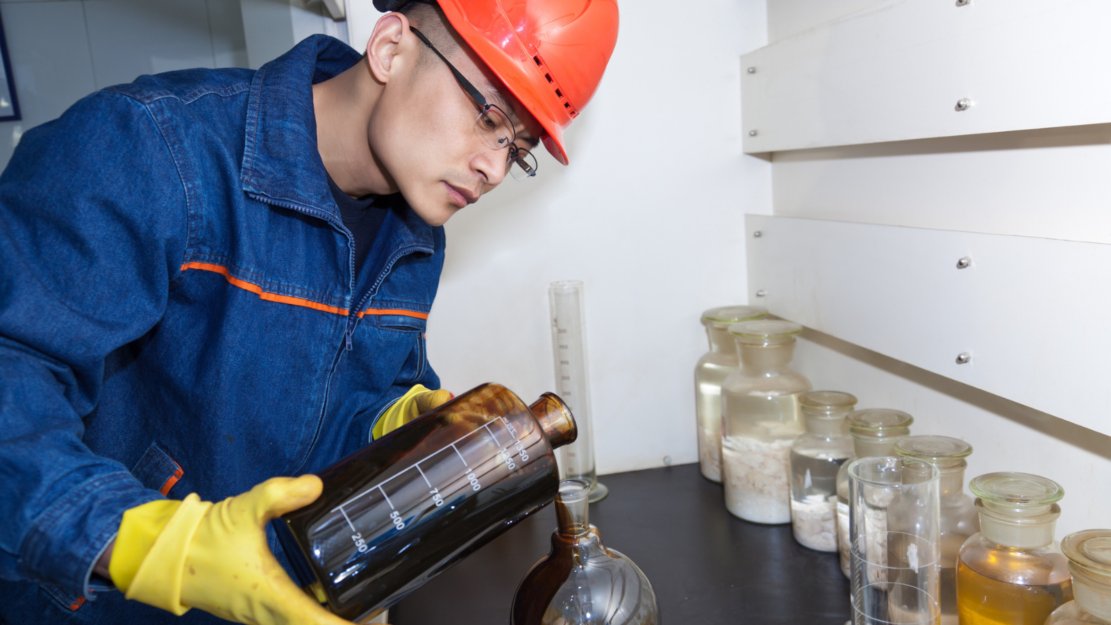 Crude oil sample being poured into a flask. CSols partnered with Thermo Scientific to implement SampleManager LIMS v21.1 at four sites for a long-time oil and gas client, overcoming significant organizational and technical challenges like user resistance and a cybersecurity incident to help standardize their systems and improve data security.