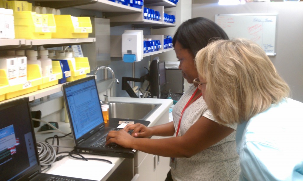 electronic medical records storage in a pharmacy