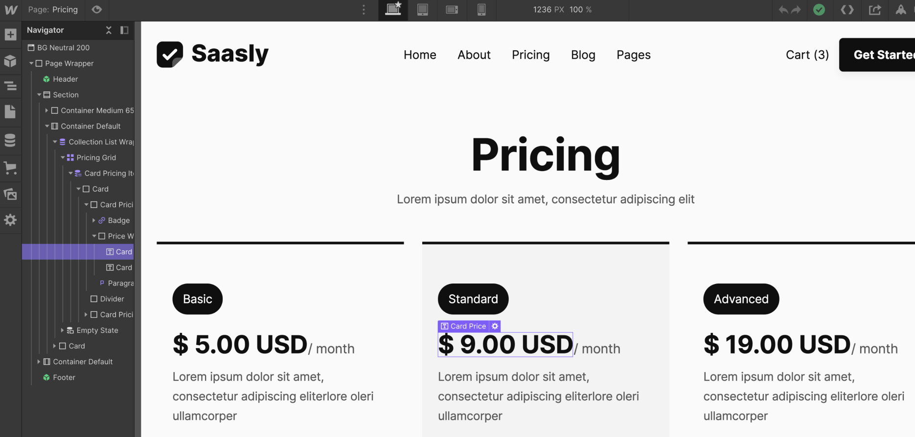 eCommerce Products - Saasly Webflow Template