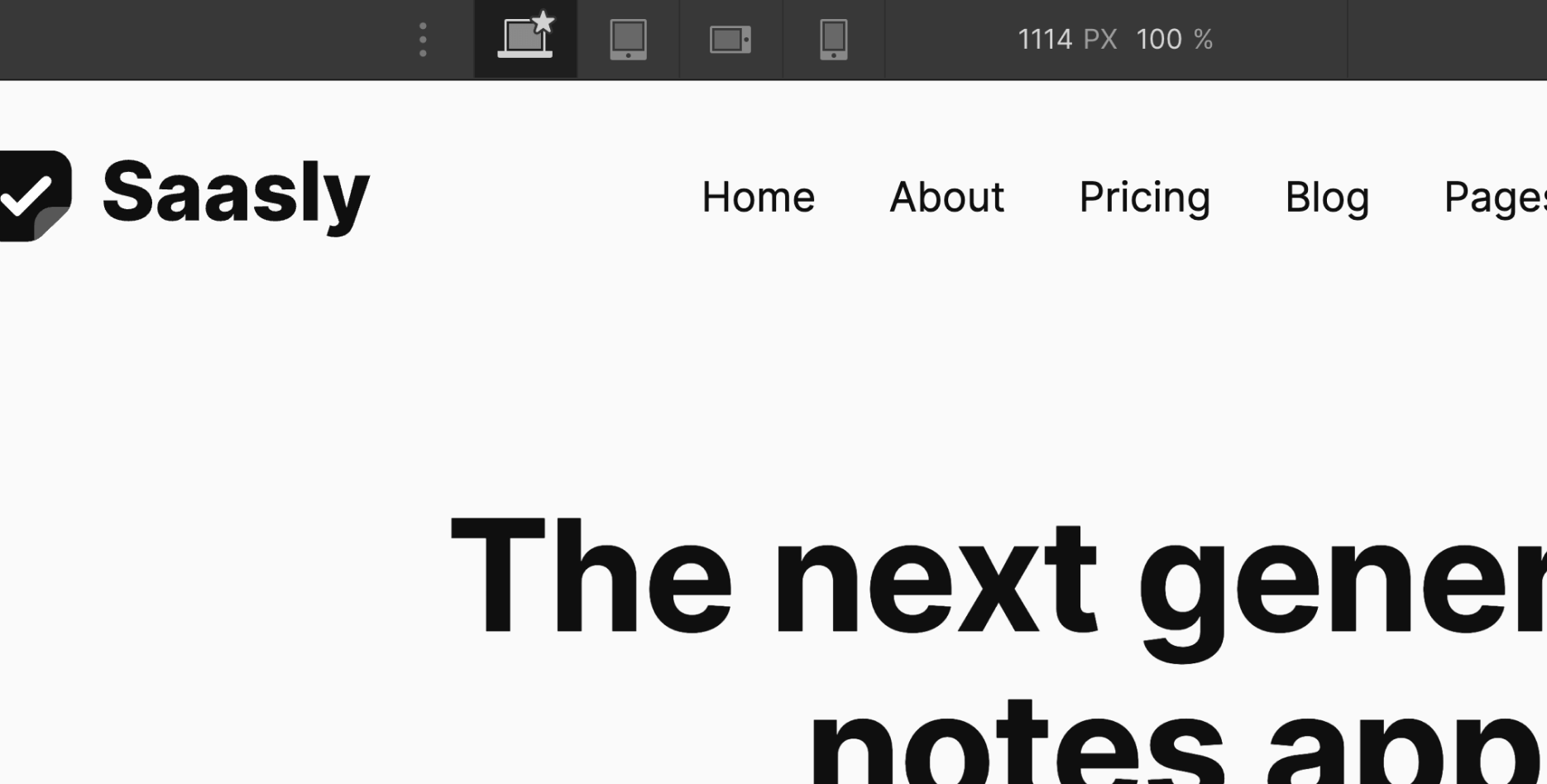 Responsive Design - Saasly Webflow Template