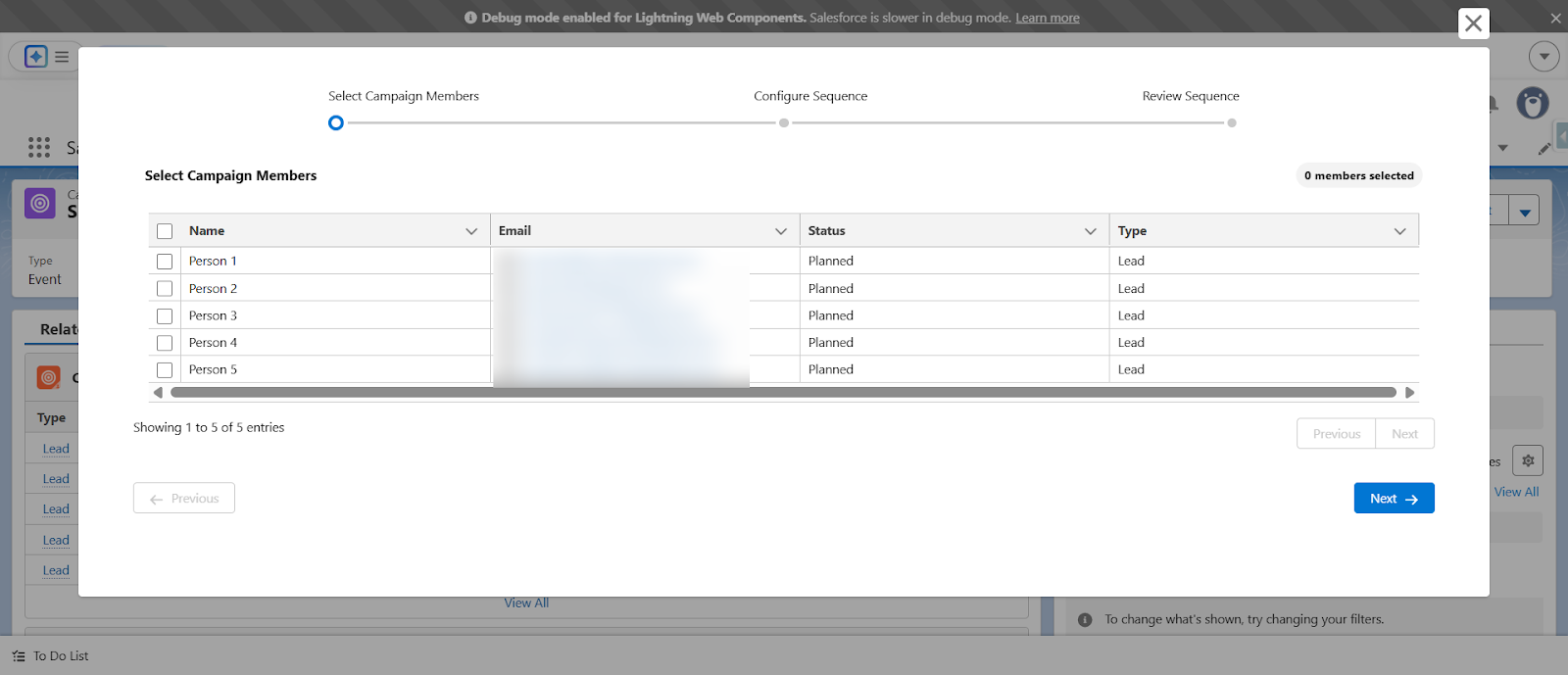 View Campaign Members