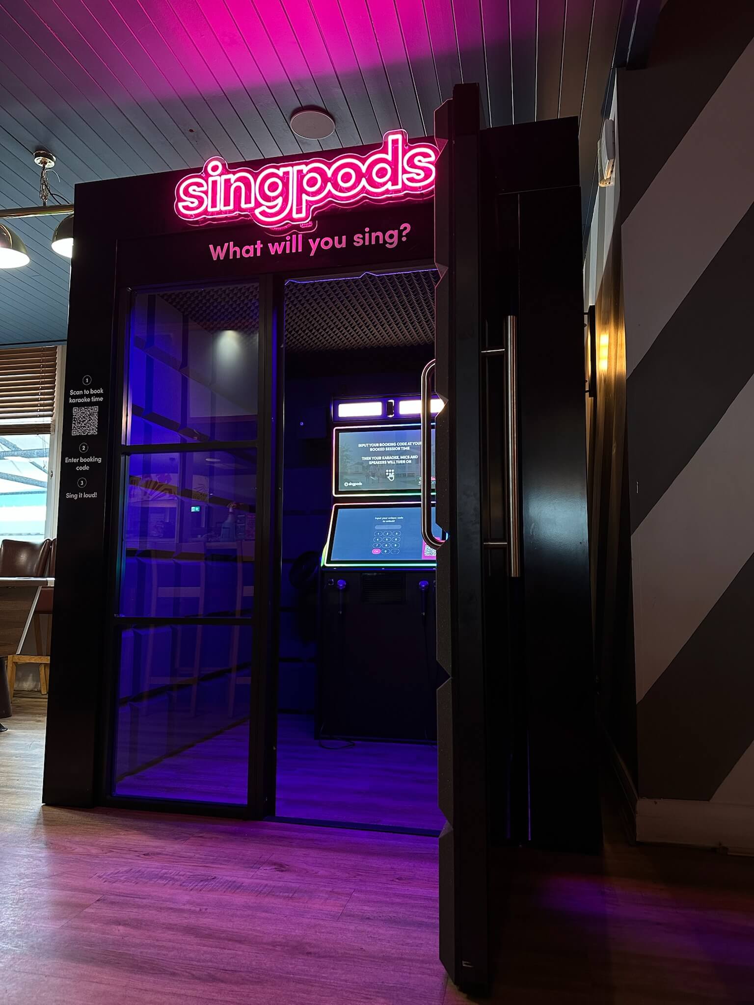 SingPods Karaoke Pod at Trecco Bay Park Dean Resorts