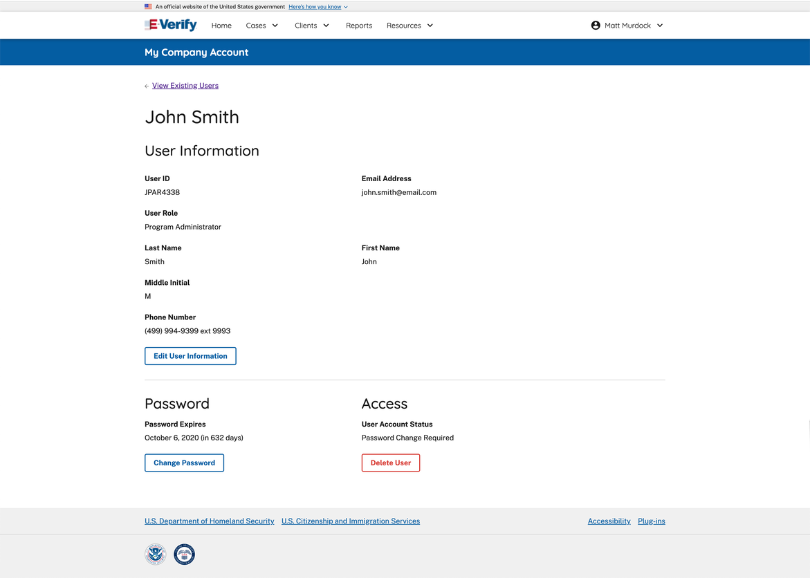 E-Verify User Manual For Corporate Administrators
