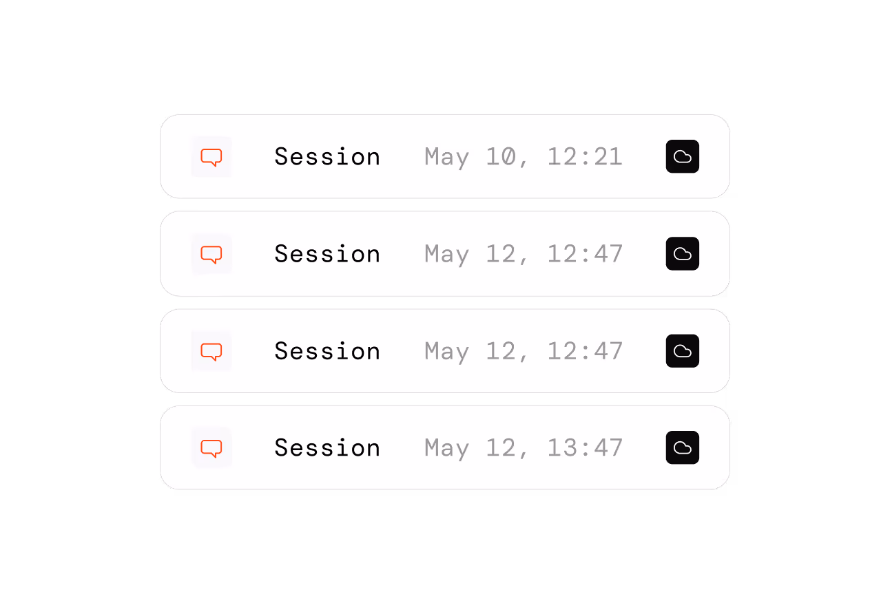 Agno AgentOS interface showing secure session logs with timestamps.
