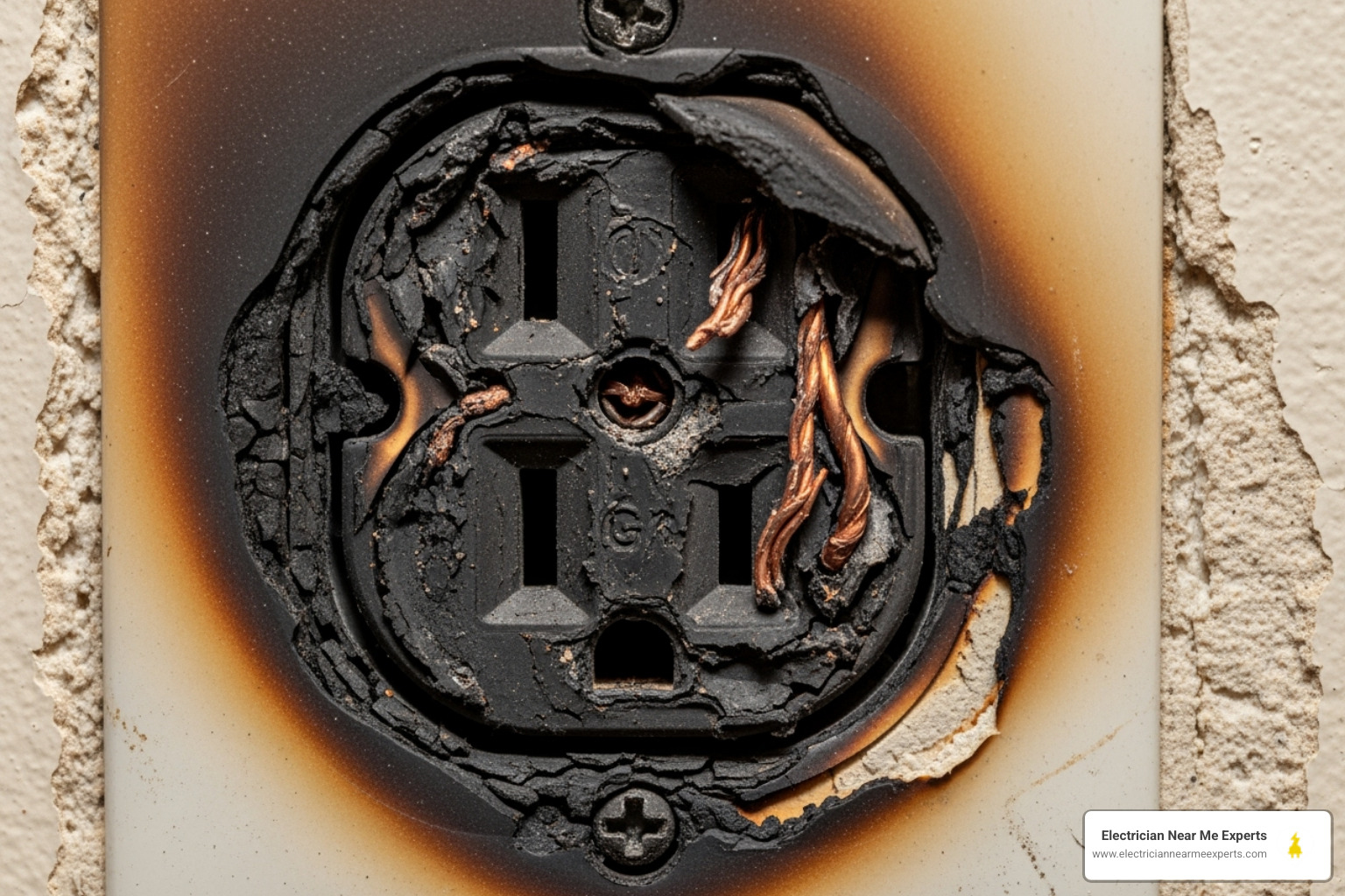 fire damaged outlet - wiring repair prosper fire damaged outlet - wiring repair prosper