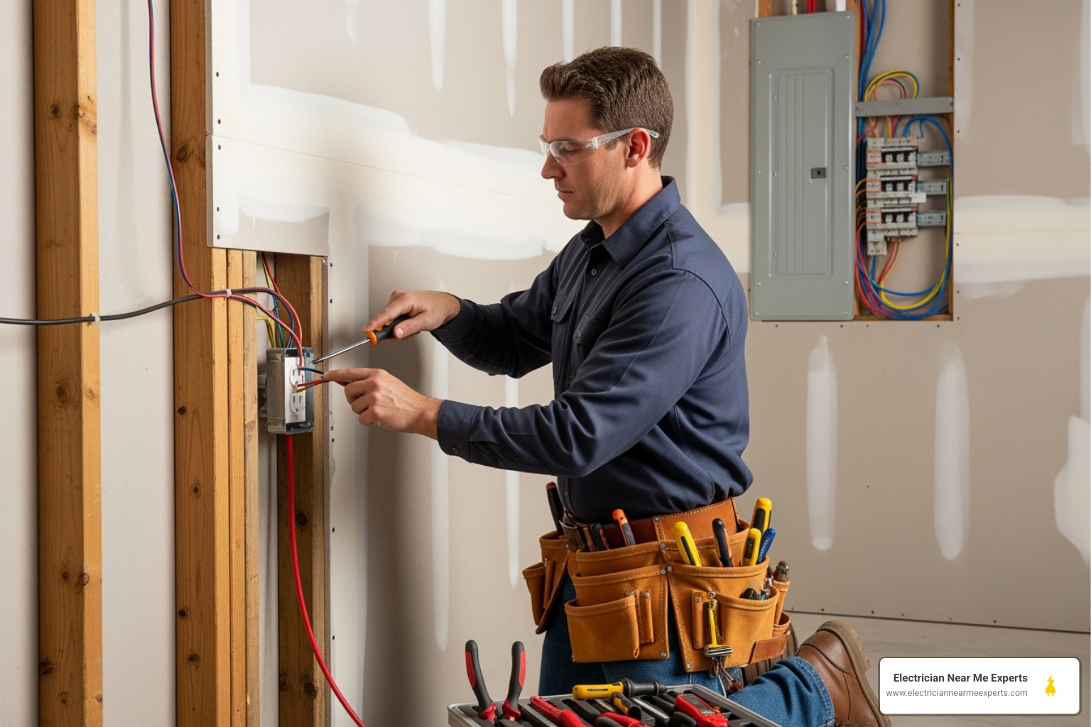 licensed electrician installing a dedicated 240V outlet in a garage - ev charger installation mckinney licensed electrician installing a dedicated 240V outlet in a garage - ev charger installation mckinney