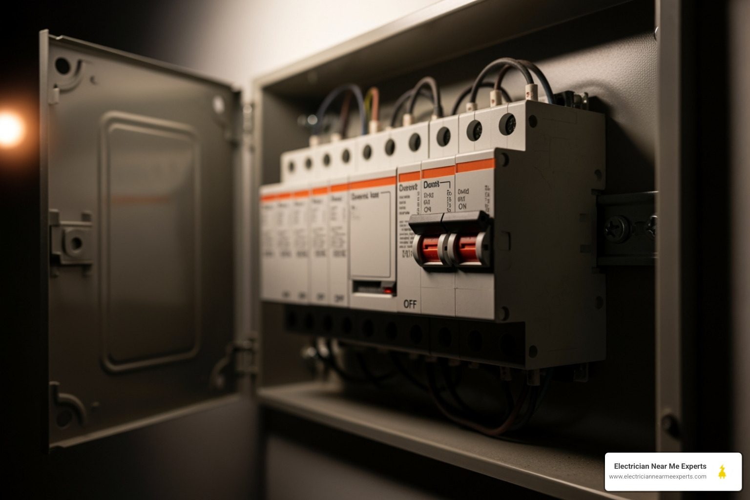 Infographic showing the top 5 signs of an electrical emergency: total power loss with burning smell, sparking outlets or switches, frequently tripping breakers, buzzing sounds from electrical panel, and hot outlets or switch plates - emergency electrician services in allen, tx Infographic showing the top 5 signs of an electrical emergency: total power loss with burning smell, sparking outlets or switches, frequently tripping breakers, buzzing sounds from electrical panel, and hot outlets or switch plates - emergency electrician services in allen, tx