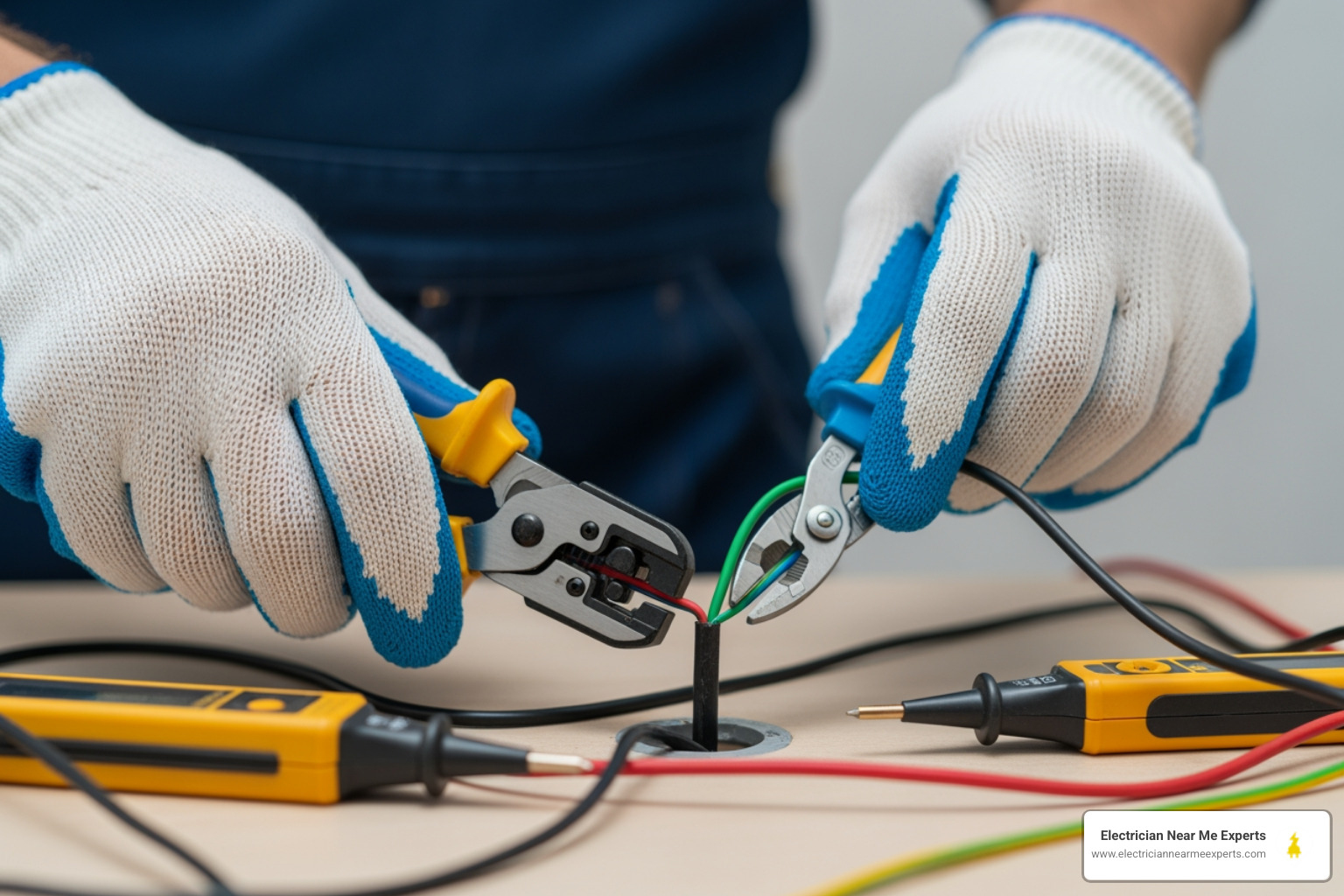 Infographic detailing the 5 simple steps for electrical wiring repair: 1. Spot the Signs & Prioritize Safety, 2. Gather Tools & Pinpoint the Problem, 3. Perform Basic Wire Repair, 4. Replace Damaged Wire Sections, 5. Know When to Call a Professional - electrical wiring repair