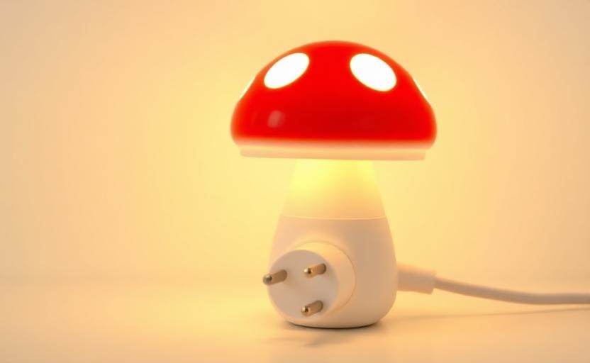 White Elephant gift idea - Mushroom LED Night Light