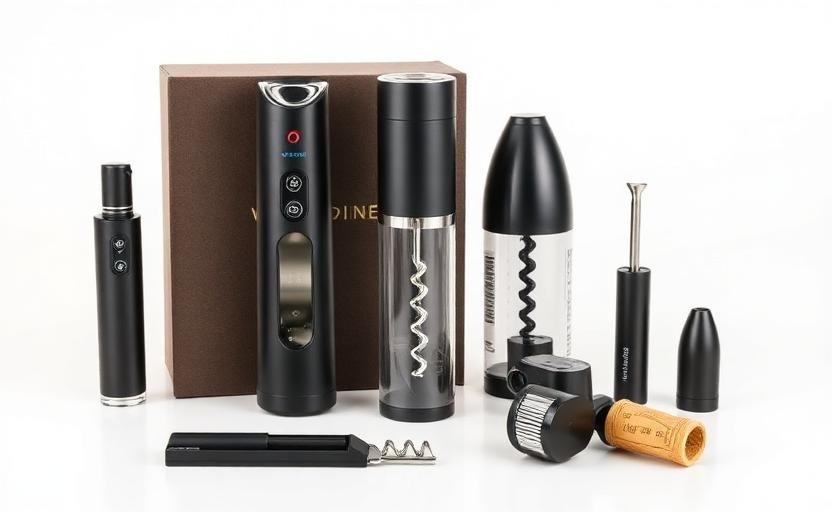 White Elephant gift idea - Electric Wine Opener 6‑Piece Set