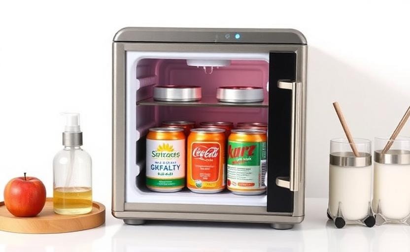 White Elephant gift idea - Mini Fridge (Skincare/6‑Can)