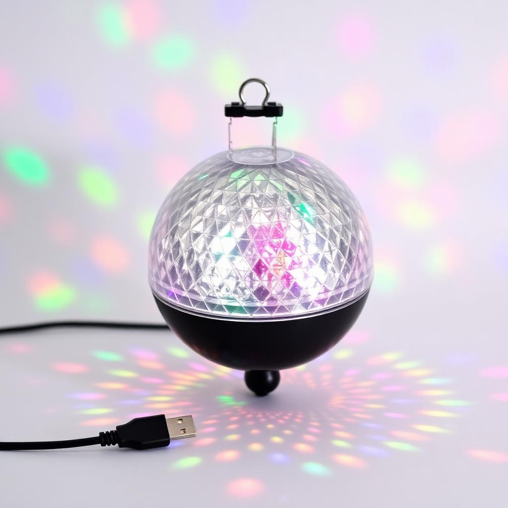 White Elephant gift idea - USB Disco Ball Party Light