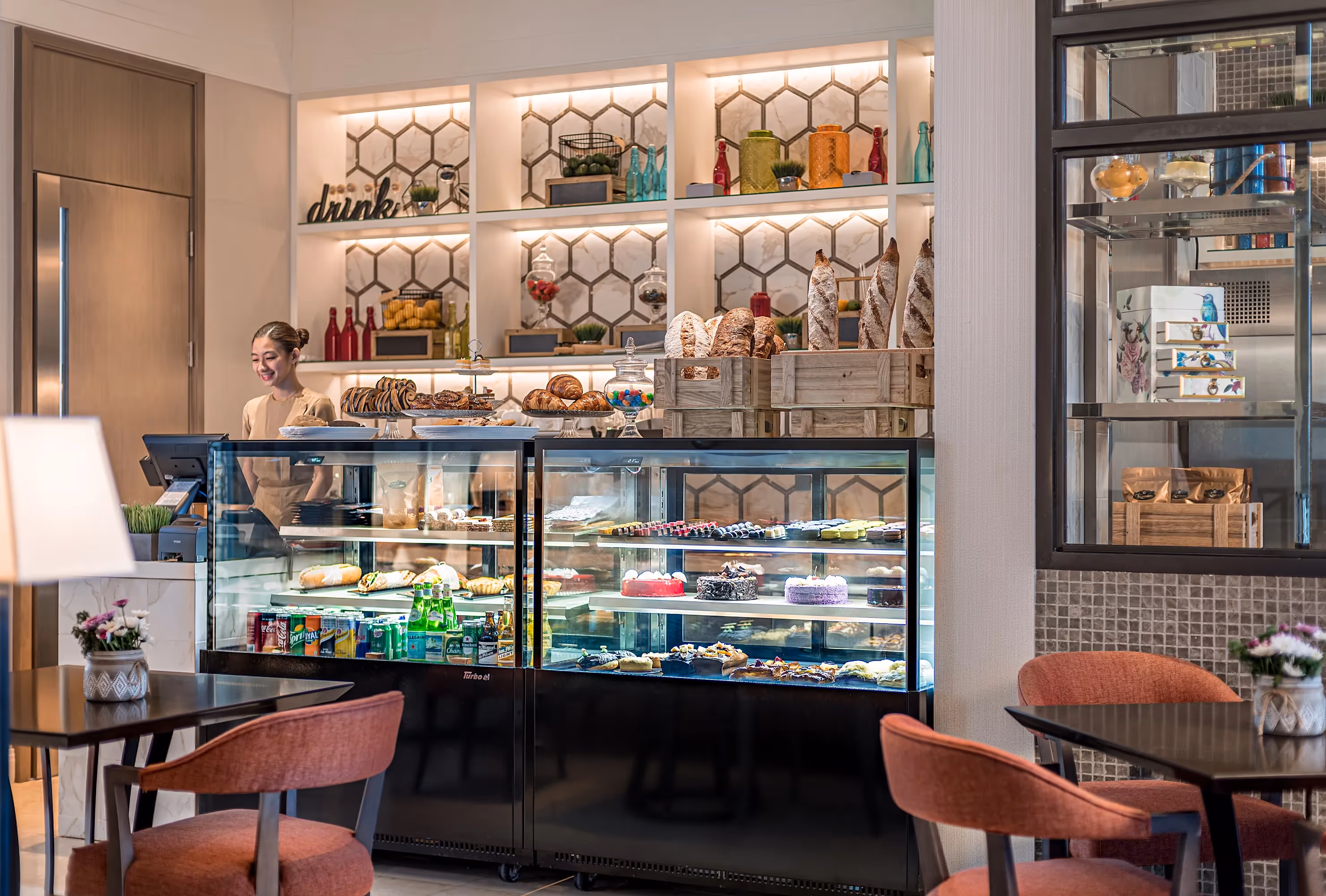 Gourmet deli with curated wine and food selections at dusitD2 Davao.