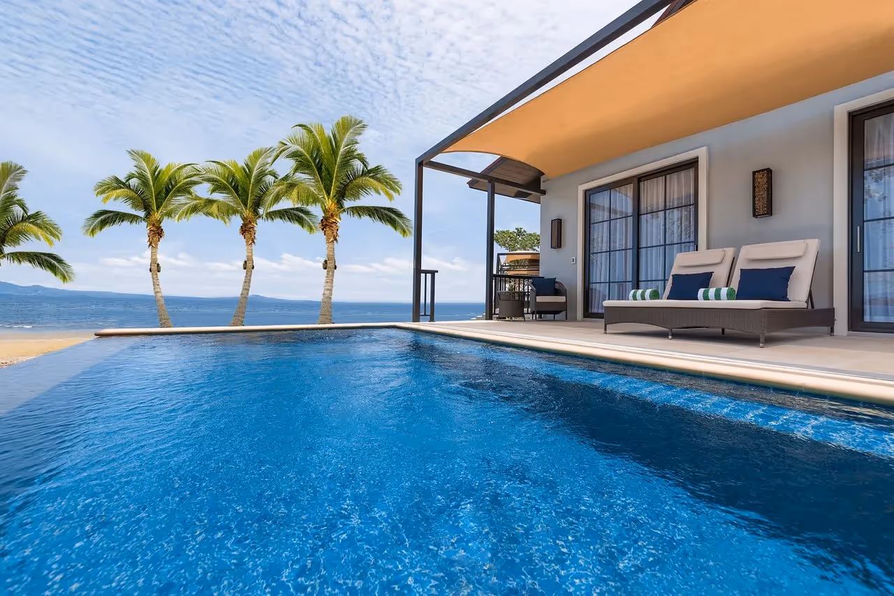 Private pool villa with modern architecture and relaxing outdoor space at Dusit Thani Lubi Plantation Resort.