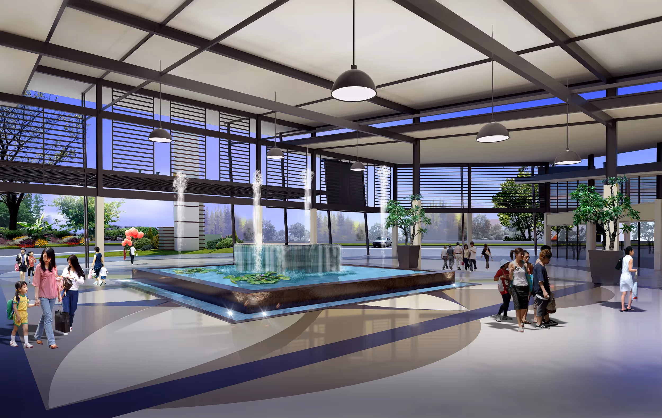 Ciudades Business Park interior layout plan showing modern facilities.