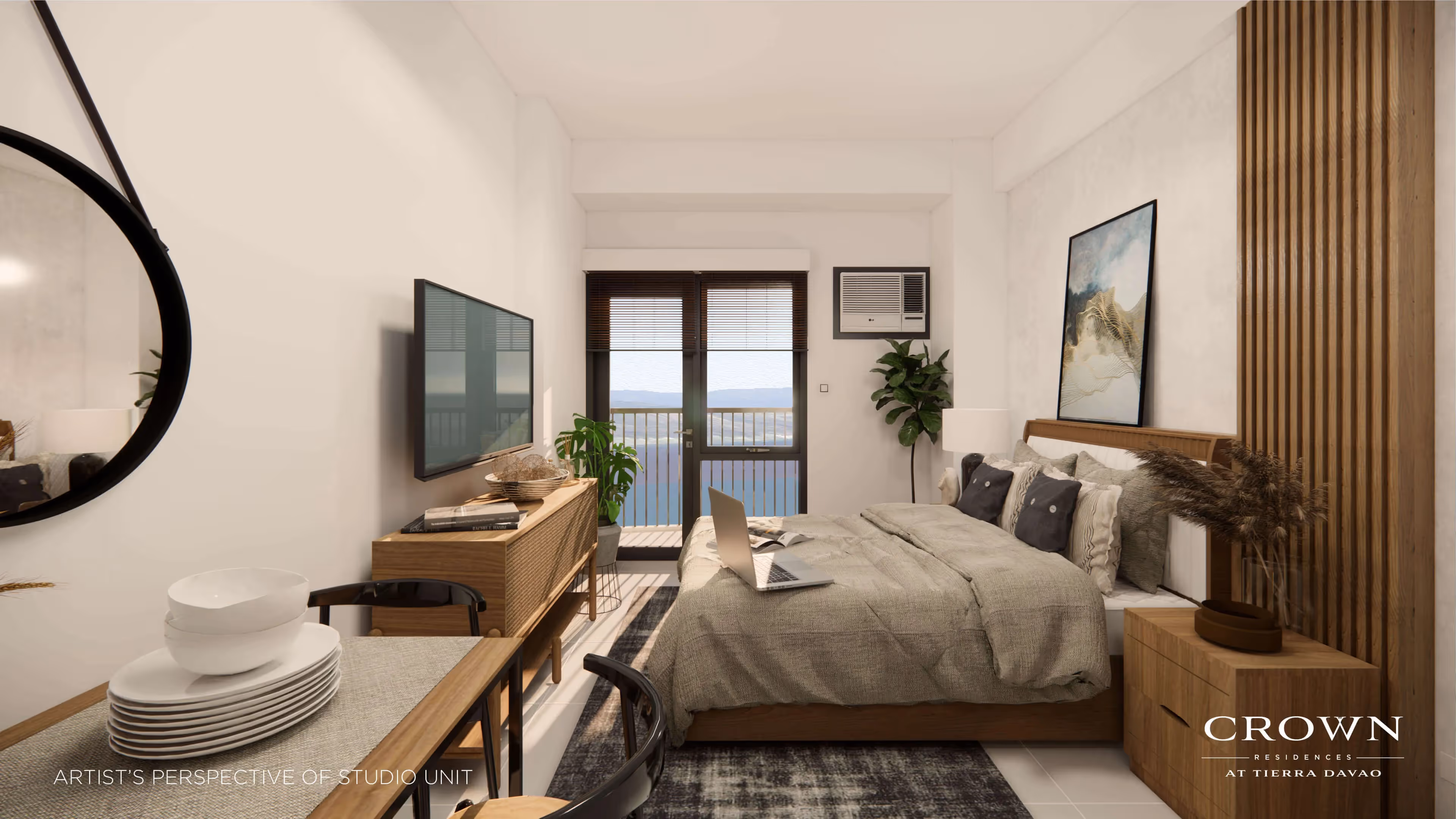 Crown Residences Artist's perspective of studio unit