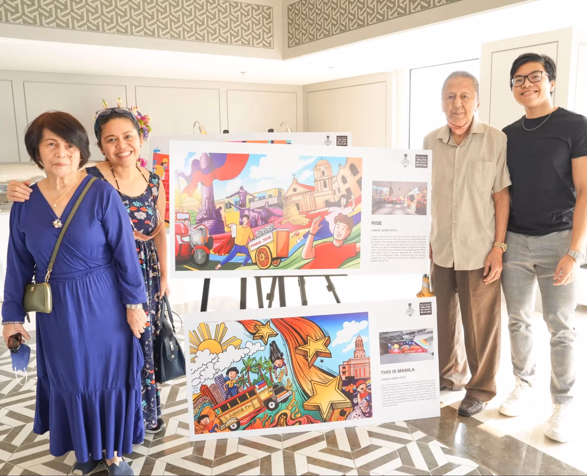 Januel Andrei Pitoy with his grandparents