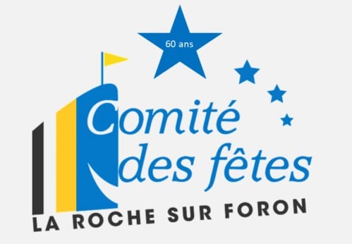 Logo du Comité des fêtes de La Roche-sur-Foron avec une étoile indiquant 60 ans.
