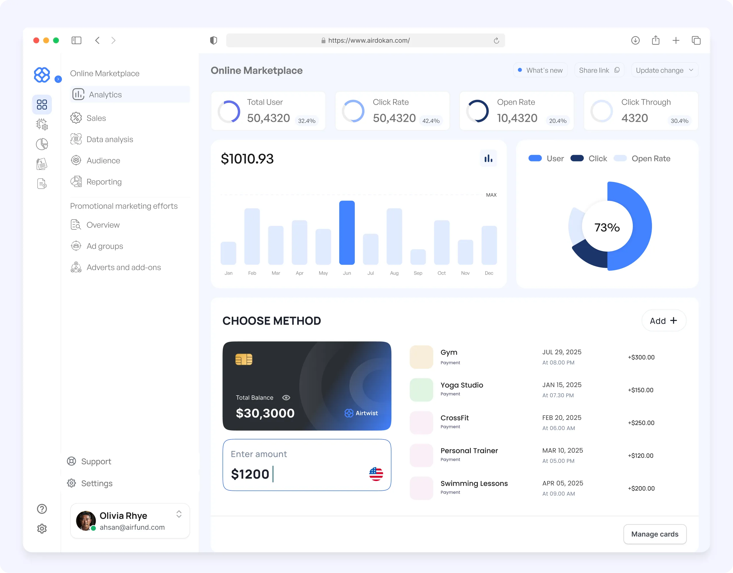 AirTwist webflow template image