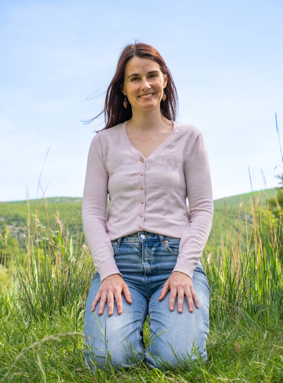 Taida Garibović sitting in nature