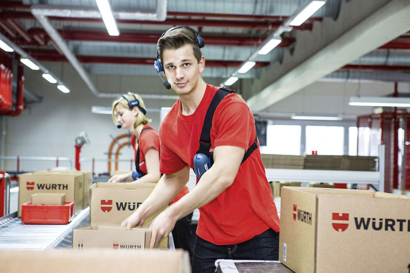 Logistik bei Würth. (Bildnachweis: Würth)