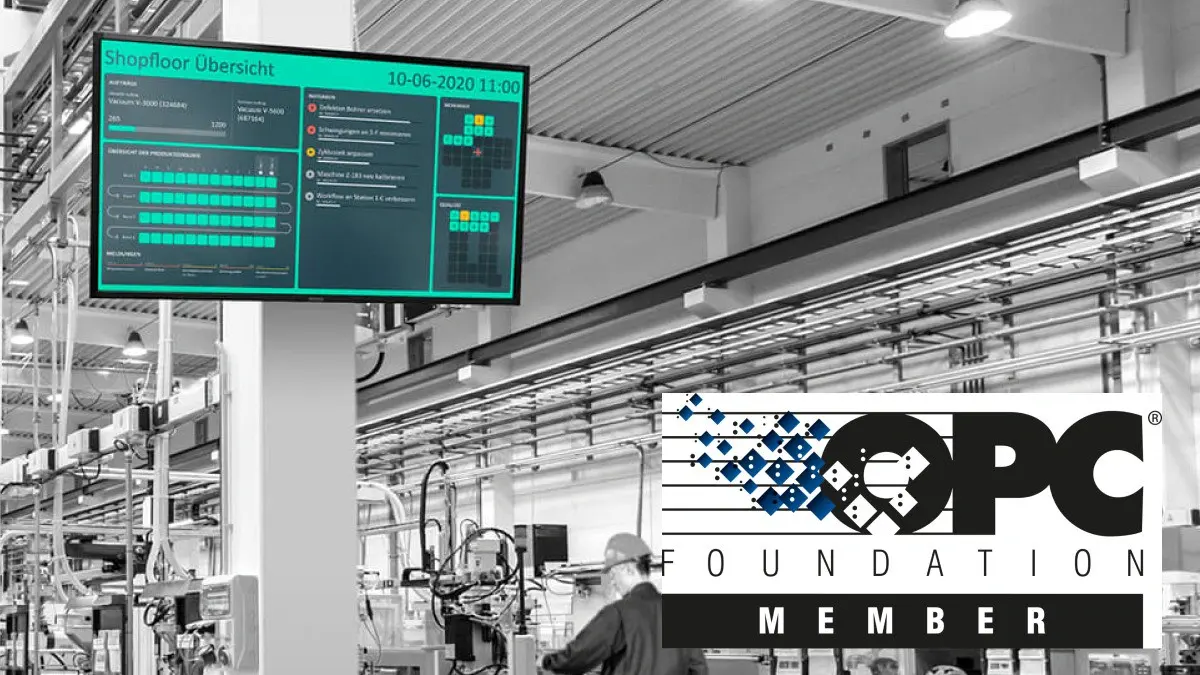 Ein digitales Shopfloor-Dashboard visualisiert live Maschinendaten per OPC UA mit Peakboard – für maximale Transparenz und Effizienz direkt in der Produktion.