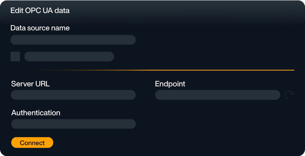 OPC UA-Logo mit vernetzten Knoten, symbolisiert industrielle Kommunikation und Datenintegration
