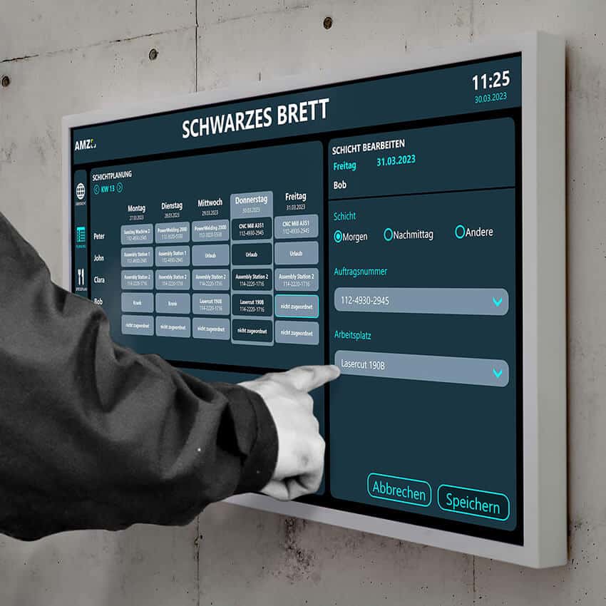 Interaktives Digitales Schwarzes Brett