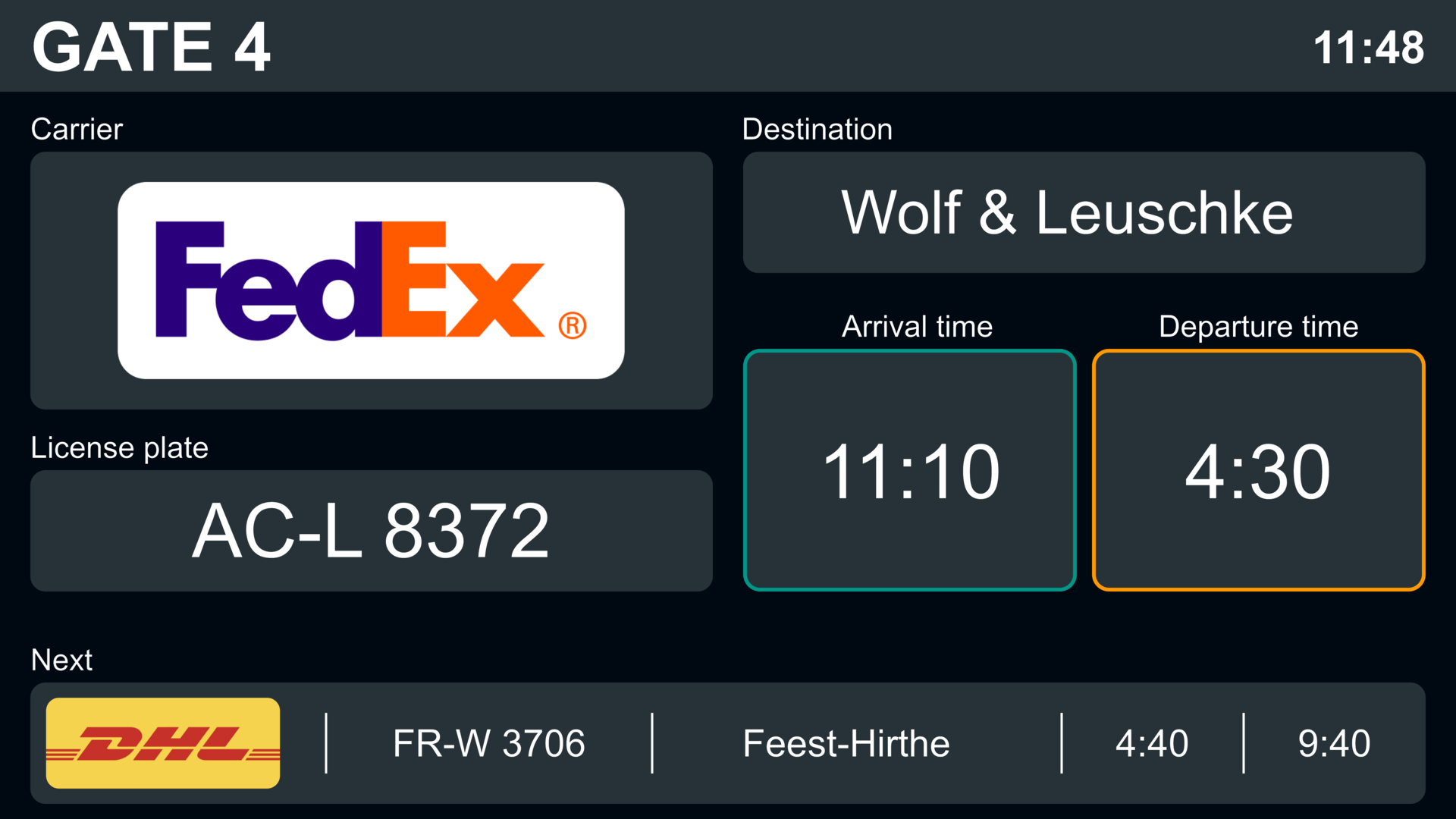 Illustrated digital logistics network with trucks, cloud icons, and connected supply chain elements