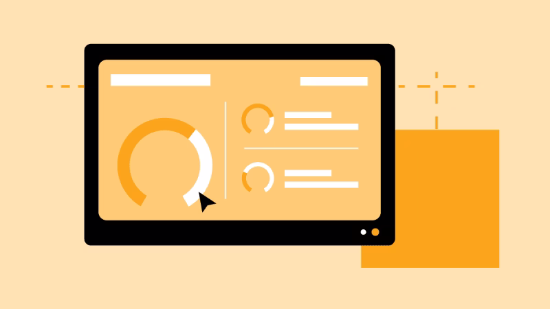 Dashboard-Visualisierung mit Diagrammen und Kennzahlen für Business Intelligence und KPI-Monitoring.