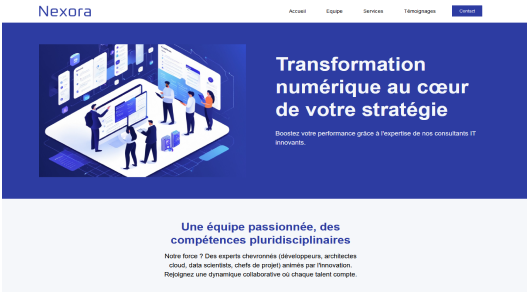 L'image d'un de mes sites web dans le carrousel 