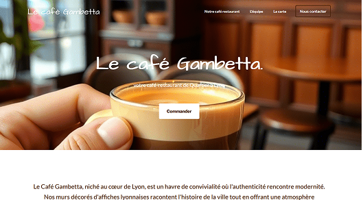 L'image d'un de mes sites web dans le carrousel 