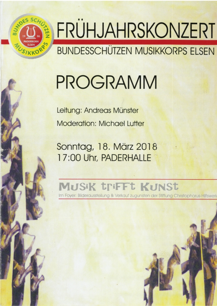 Ein Plakat zum Frühjahrskonzert 2018