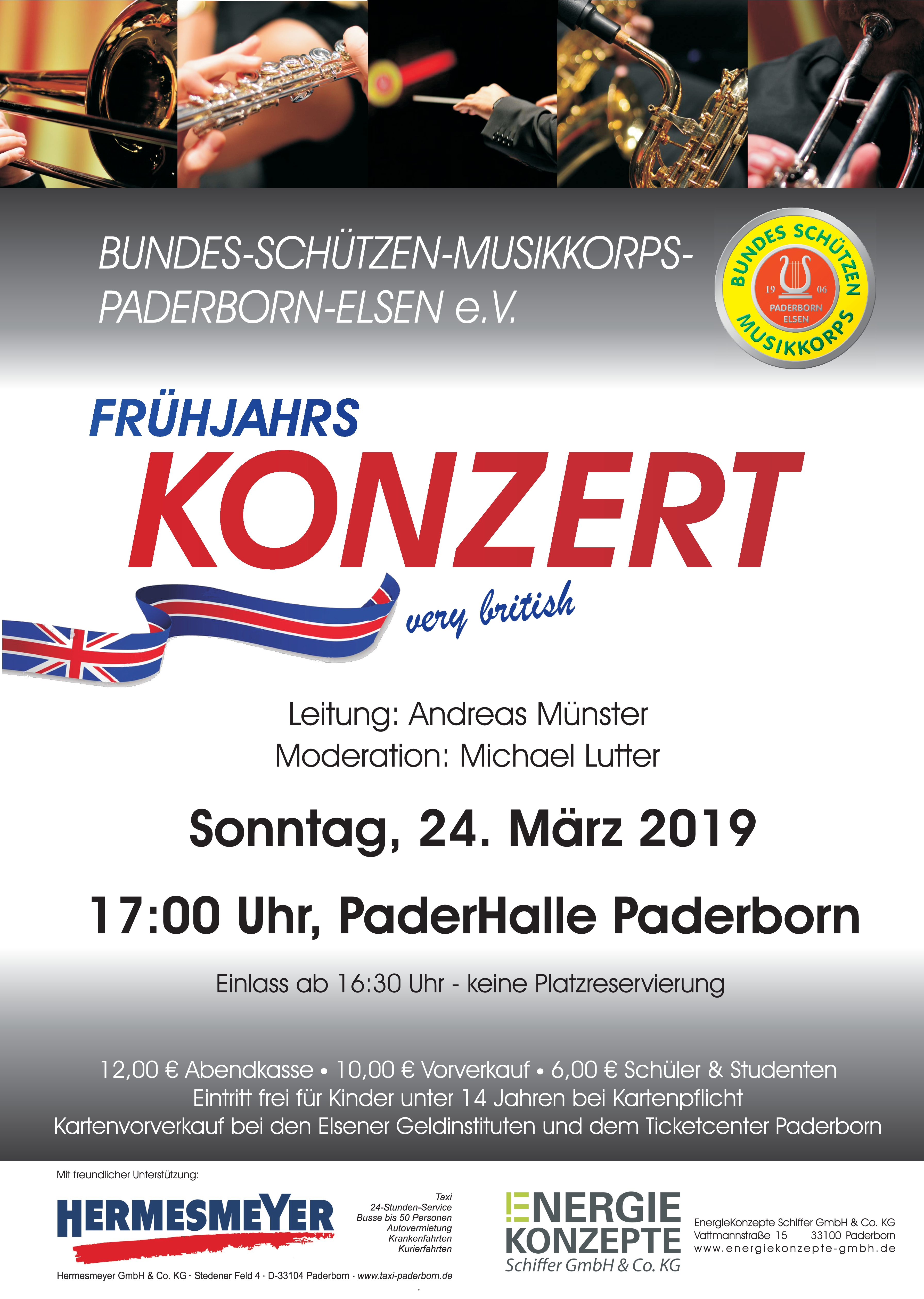 Ein Plakat zum Frühjahrskonzert 2019