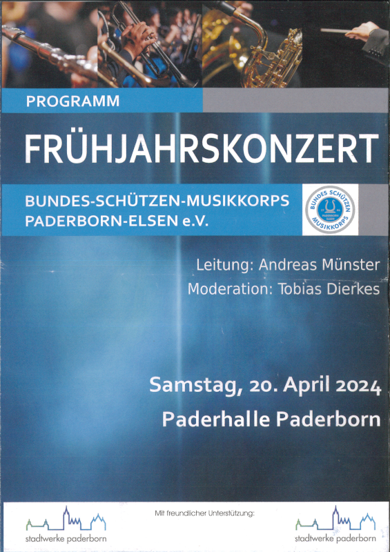 Ein Plakat zum Frühjahrskonzert 2024