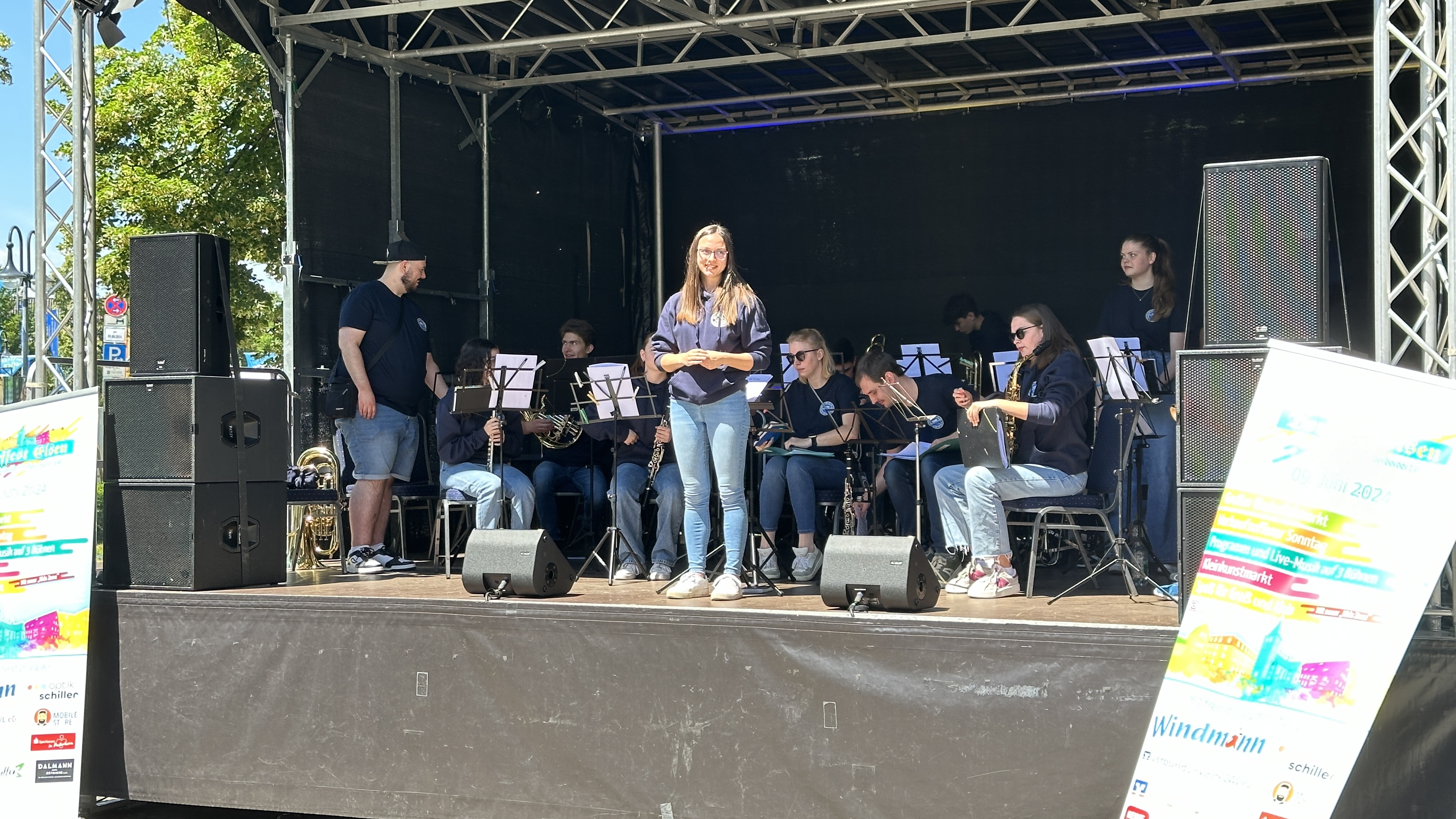 Jugendorchester bei einem Auftritt