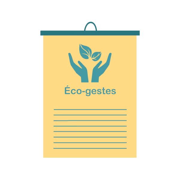 Affiche geste éco