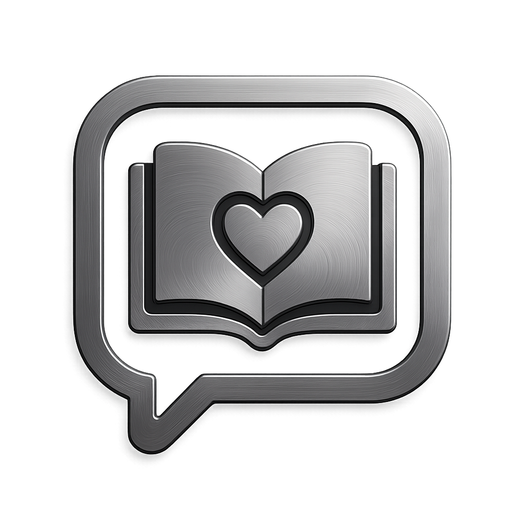 Icon of a story book and how it can make connections to your client or customer