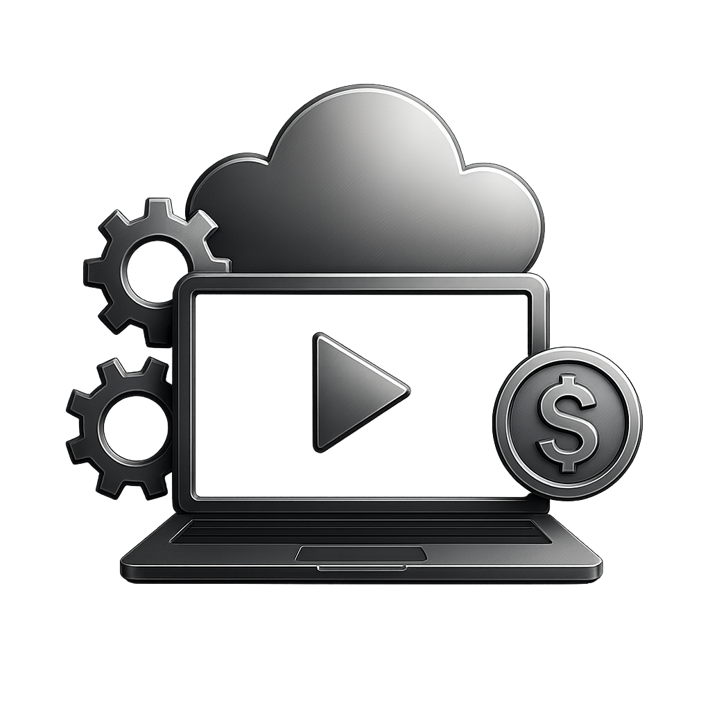 Image of laptop playing video in the cloud and how it can generate more business